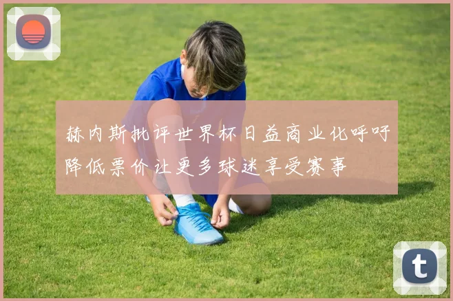 赫内斯批评世界杯日益商业化呼吁降低票价让更多球迷享受赛事